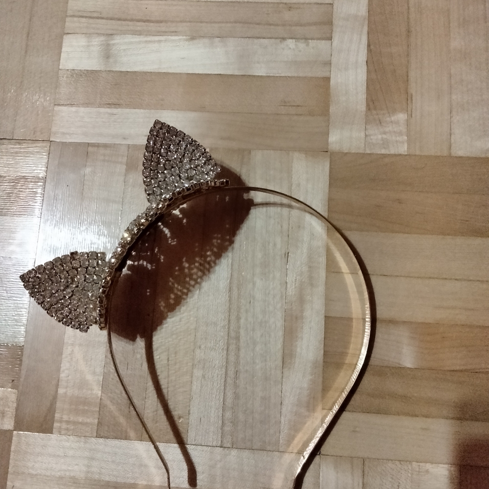 Elegant Gold Cat Ear Headband